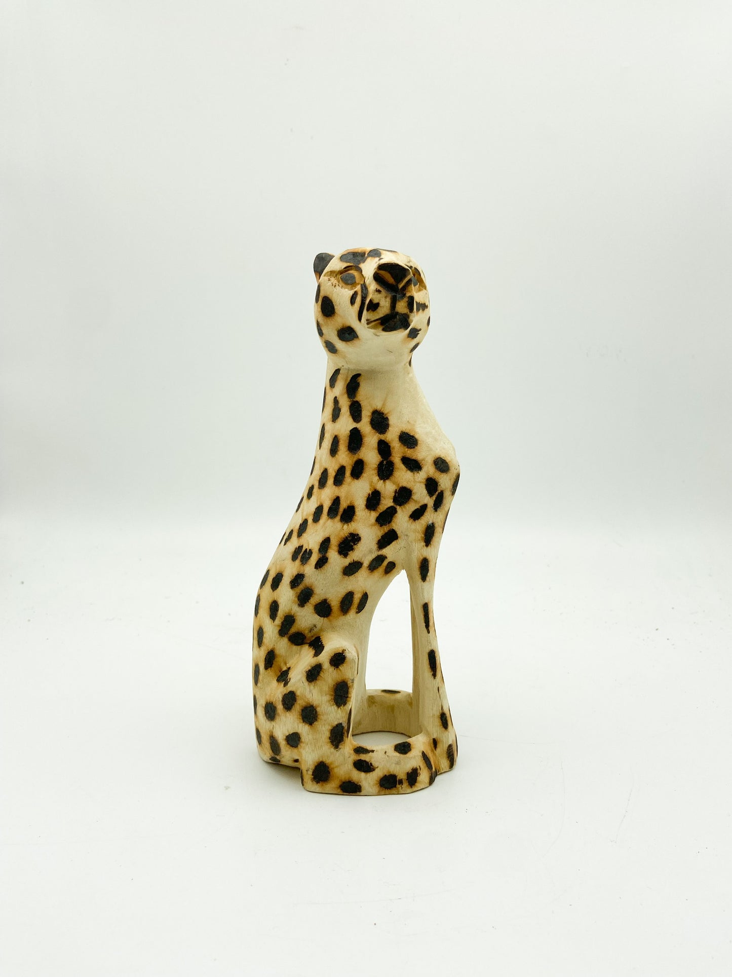 Hand Crafted Wooden Cheetah