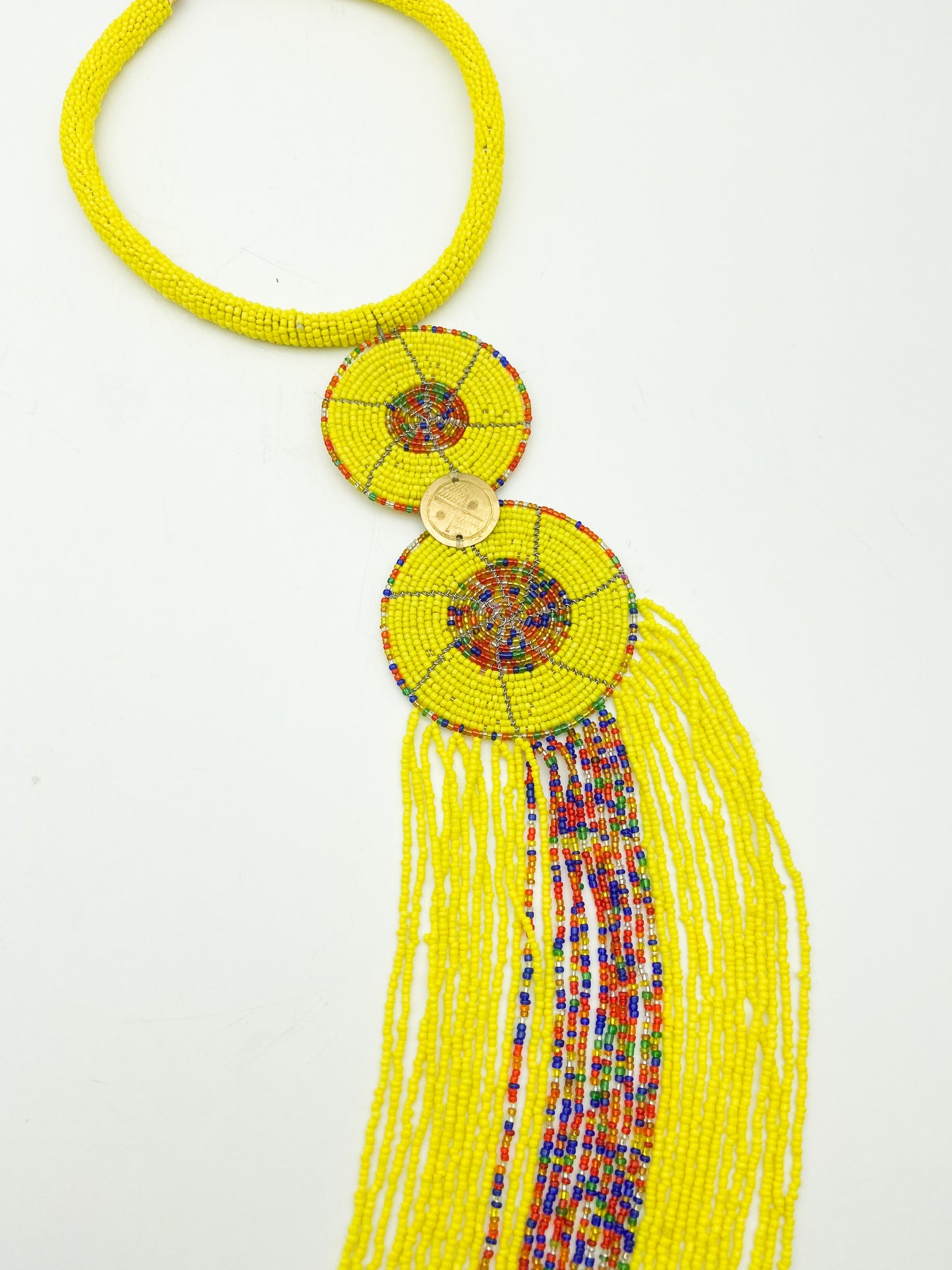Yellow Beaded Necklace