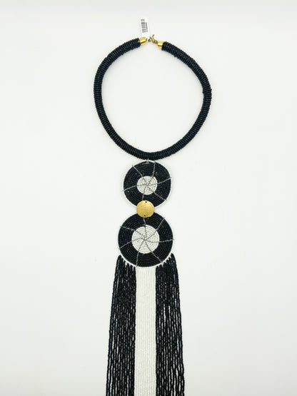 Black Beaded Necklace
