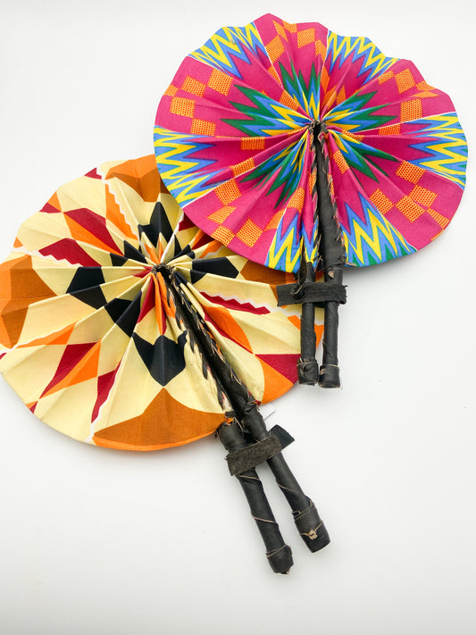 African Fan Black Handle