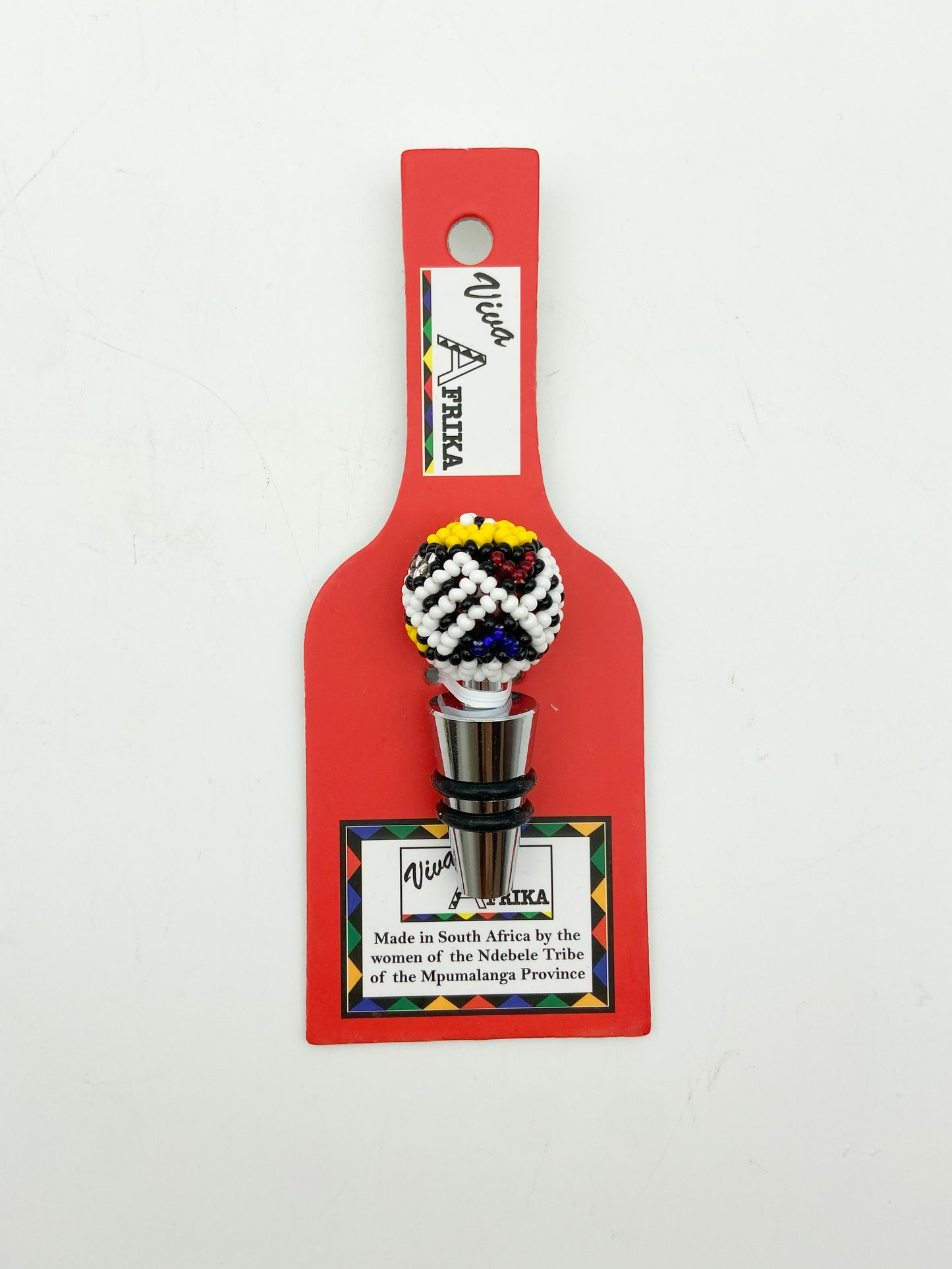 Viva Afrika Beaded Bottle Stopper
